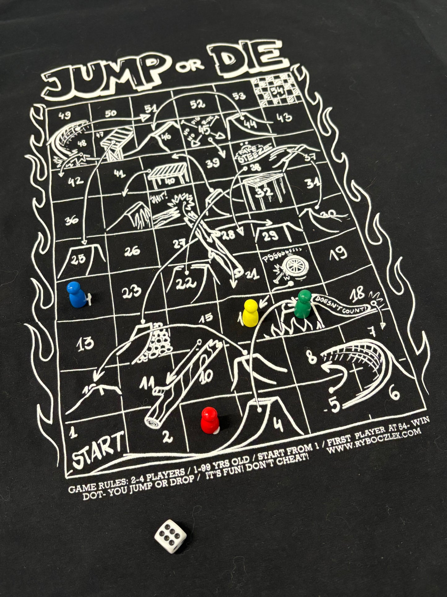 JUMP OR DIE: GAME T-SHIRT